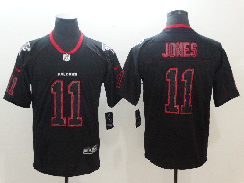 Men's Atlanta Falcons #11 Julio Jones Black Alternate Jersey